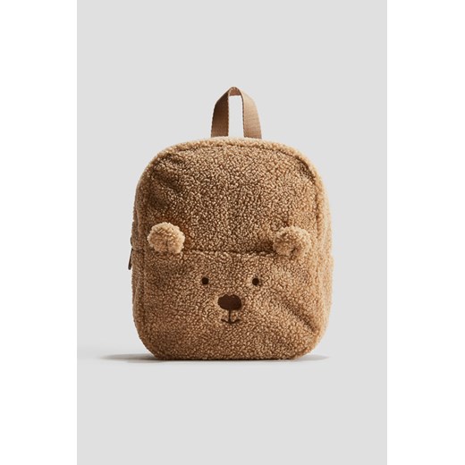 H & M - Puszysty plecak z aplikacjami - Beżowy H & M One Size H&M