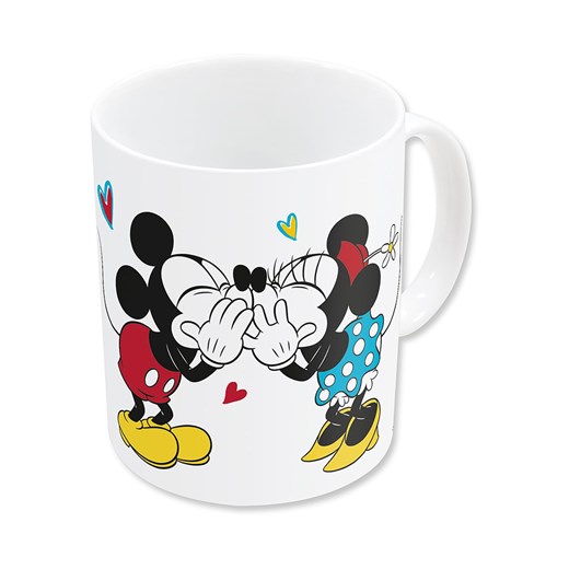 Disney Minnie Mouse Kubek w kolorze białym ze wzorem - 325 ml ze sklepu Limango Polska w kategorii Naczynia dziecięce - zdjęcie 174541977