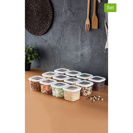 Violeta Home Pojemniki (12 szt.) w kolorze białym - 550 ml ze sklepu Limango Polska w kategorii Pojemniki kuchenne - zdjęcie 174542329