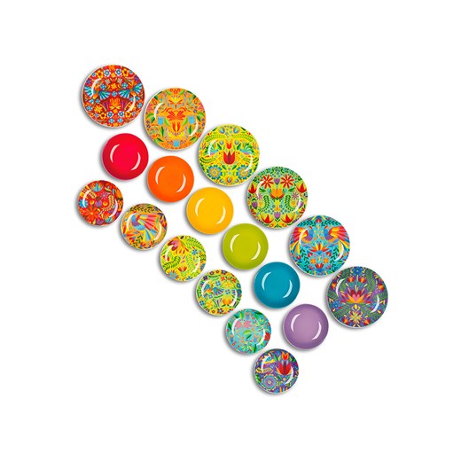 Trendy Kitchen by EXCÉLSA 18-częściowy zestaw talerzy &quot;Mexican Trendy Kitchen By Excélsa onesize okazyjna cena Limango Polska