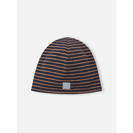 Reima Czapka beanie &quot;Tantsu&quot; w kolorze pomarańczowo-granatowym ze sklepu Limango Polska w kategorii Czapki dziecięce - zdjęcie 174546945