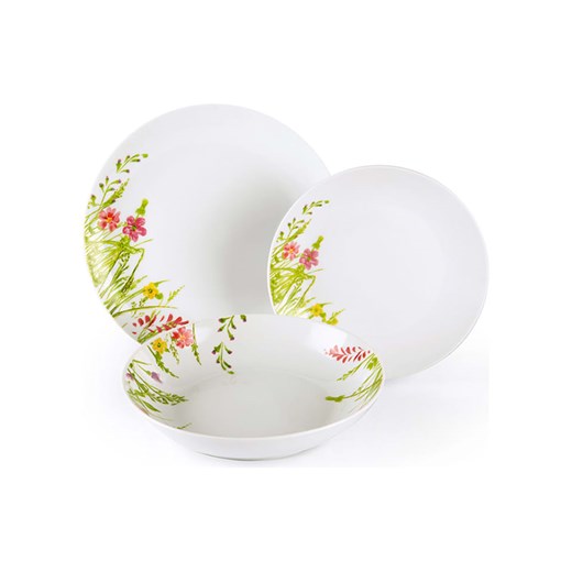 Trendy Kitchen by EXCÉLSA 18-częściowy zestaw talerzy w kolorze białym Trendy Kitchen By Excélsa onesize okazja Limango Polska