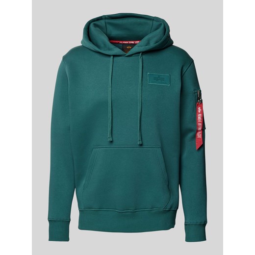 Bluza z kapturem i naszywką z logo ze sklepu Peek&Cloppenburg  w kategorii Bluzy męskie - zdjęcie 174549166