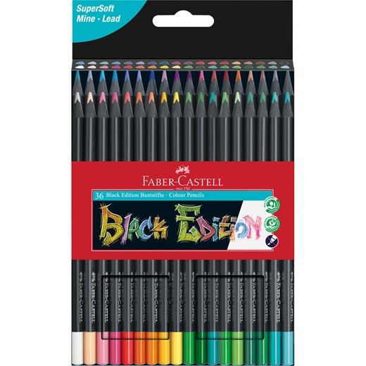 Faber-Castell Kredki (36 szt.) &quot;Black Edition&quot; ze sklepu Limango Polska w kategorii Akcesoria do paznokci - zdjęcie 174549447