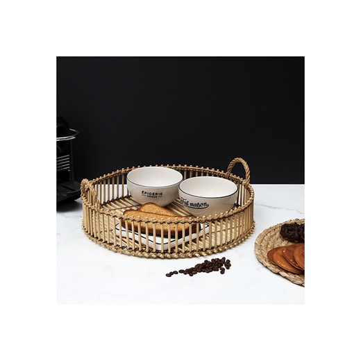 Ethnical Life Taca w kolorze jasnobrązowym - Ø 40 cm ze sklepu Limango Polska w kategorii Misy i tace dekoracyjne - zdjęcie 174555059