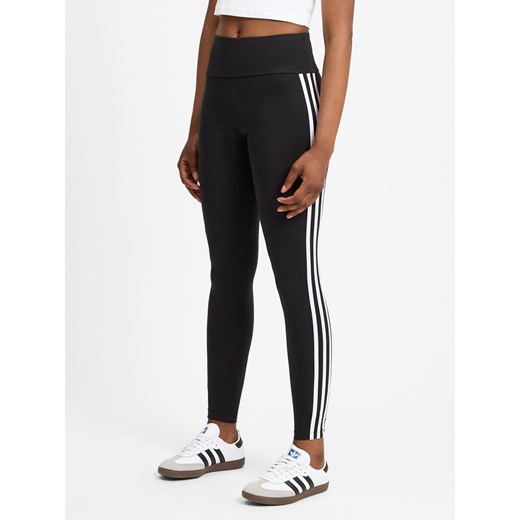 adidas Originals Damskie spodnie dresowe Kobiety Bawełna czarny jednolity ze sklepu vangraaf w kategorii Spodnie damskie - zdjęcie 174556007