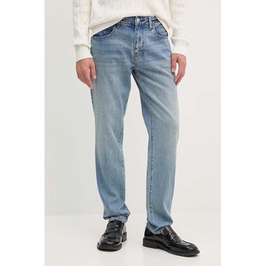 Armani Exchange jeansy męskie kolor niebieski 8NZJ13 Z2P1Z ze sklepu ANSWEAR.com w kategorii Jeansy męskie - zdjęcie 174556447