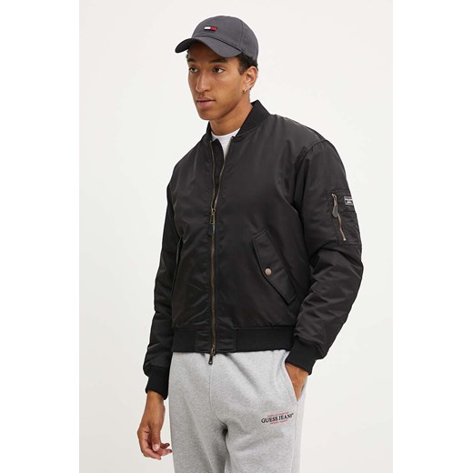 Guess Jeans kurtka bomber męski kolor czarny zimowa M4YL01 WG932 ze sklepu ANSWEAR.com w kategorii Kurtki męskie - zdjęcie 174556716
