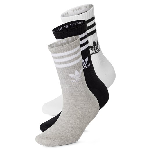 adidas Originals Skarpety w 3-paku Kobiety czarny jednolity ze sklepu vangraaf w kategorii Skarpetki damskie - zdjęcie 174558437