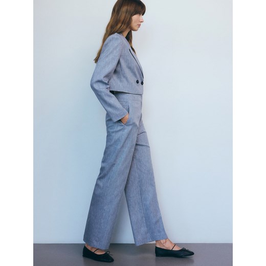 Spodnie damskie Reserved bawełniane 