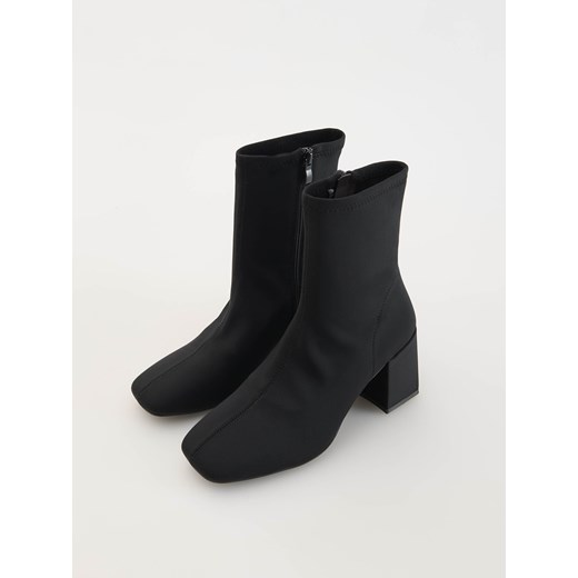 Reserved - Botki na obcasie - czarny Reserved 37 Reserved