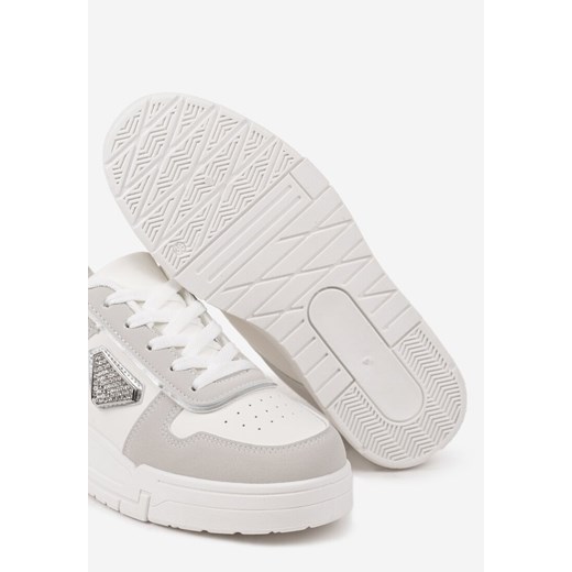 Buty sportowe damskie Renee sneakersy białe sznurowane