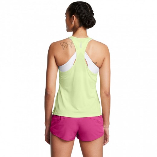 Damski top do biegania Under Armour UA Streaker Singlet - zielony ze sklepu Sportstylestory.com w kategorii Bluzki damskie - zdjęcie 174562156
