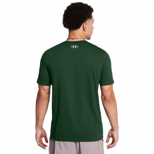 Męski t-shirt z nadrukiem Under Armour UA Sportstyle Logo Update Ss - zielony ze sklepu Sportstylestory.com w kategorii T-shirty męskie - zdjęcie 174562248