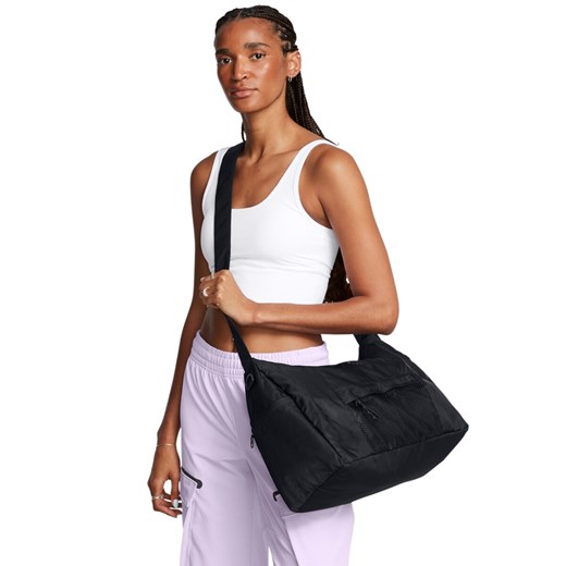Damska torba treningowa Under Armour UA Studio Slouchy Duffle - czarna ze sklepu Sportstylestory.com w kategorii Torby sportowe - zdjęcie 174562567