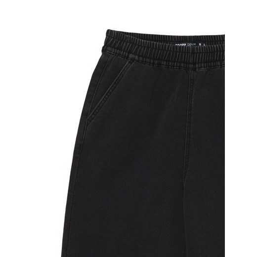 Cropp - Czarne jeansowe joggery - czarny Cropp 34 Cropp