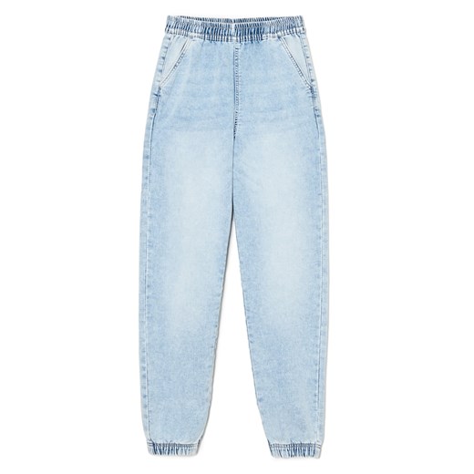 Cropp - Jasne jeansowe joggery - błękitny Cropp 40 Cropp