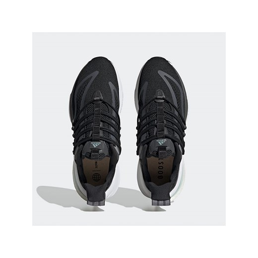 Czarne buty sportowe męskie Adidas z tkaniny sznurowane 