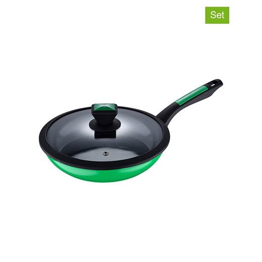 Benetton 2-częściowy zestaw w kolorze czarno-zielonym - Ø 24 cm ze sklepu Limango Polska w kategorii Garnki - zdjęcie 174565725