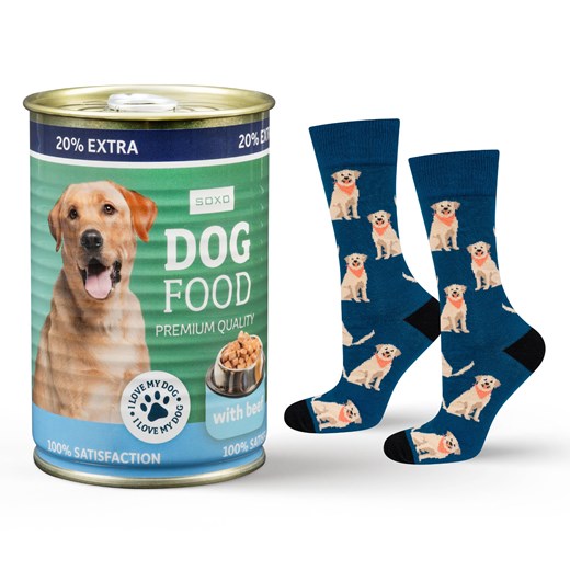 Skarpetki męskie damskie SOXO labrador w puszce ze sklepu Sklep SOXO w kategorii Skarpetki męskie - zdjęcie 174566009