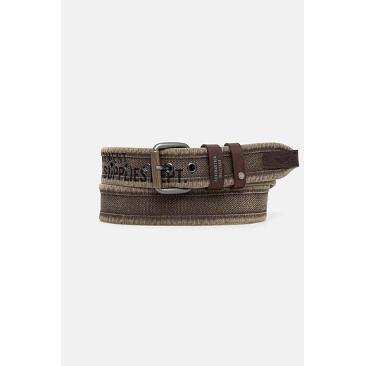 Aeronautica Militare pasek męski kolor zielony CI310CT2925 ze sklepu ANSWEAR.com w kategorii Paski męskie - zdjęcie 174567689