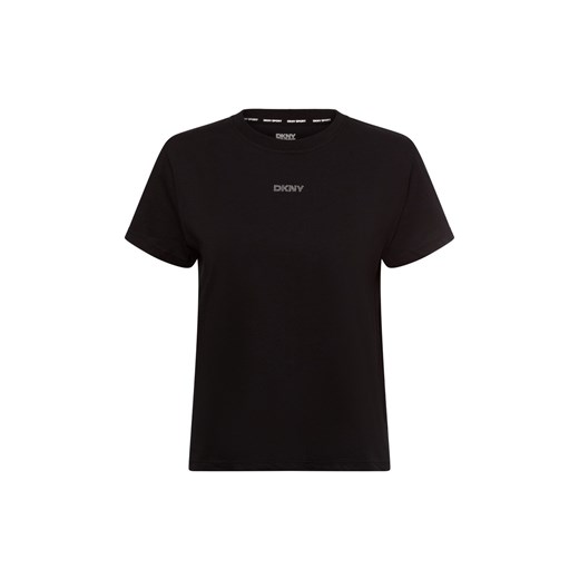 DKNY Sport Koszulka damska Kobiety Bawełna czarny jednolity ze sklepu vangraaf w kategorii Bluzki damskie - zdjęcie 174569166