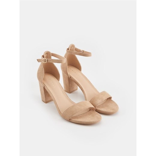 Sinsay - Sandały na obcasie - różowy Sinsay 41 Sinsay