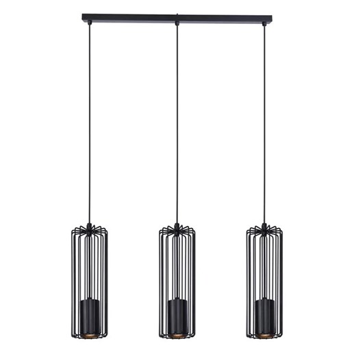 Czarna loftowa lampa wisząca nad stół - S775 A7-W54 ze sklepu Edinos.pl w kategorii Lampy wiszące - zdjęcie 174569768