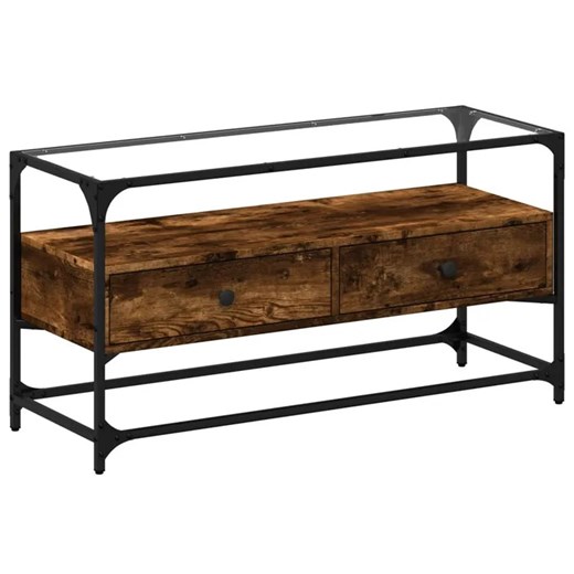 Minimalistyczna szafka pod TV przydymiony dąb - Gamer 3X ze sklepu Edinos.pl w kategorii Szafki RTV - zdjęcie 174570427