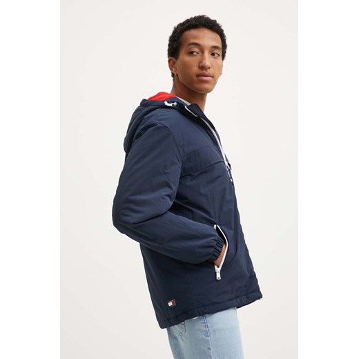 Tommy Jeans kurtka męska kolor granatowy zimowa DM0DM18908 ze sklepu ANSWEAR.com w kategorii Kurtki męskie - zdjęcie 174571929