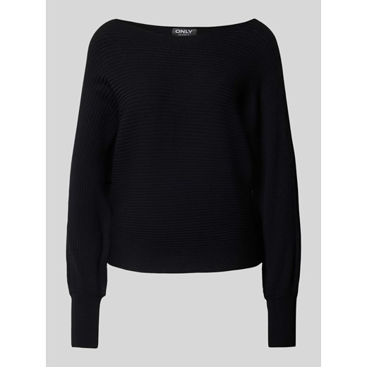 Sweter z dzianiny z dekoltem w łódkę model ‘ADALINE’ ze sklepu Peek&Cloppenburg  w kategorii Swetry damskie - zdjęcie 174572705
