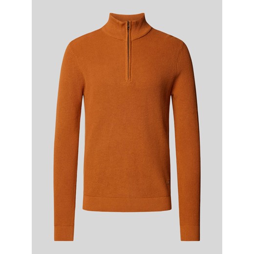 Sweter z dzianiny z kołnierzem model ‘Codford’ ze sklepu Peek&Cloppenburg  w kategorii Swetry męskie - zdjęcie 174572725