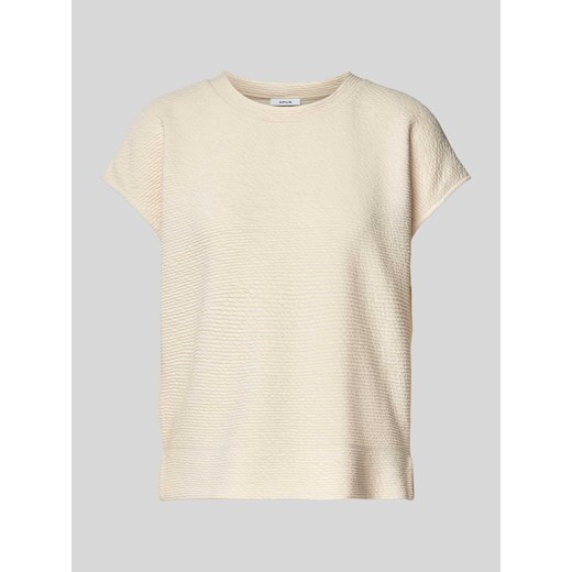 T-shirt z fakturowanym wzorem model ‘Gomke’ ze sklepu Peek&Cloppenburg  w kategorii Bluzki damskie - zdjęcie 174573206