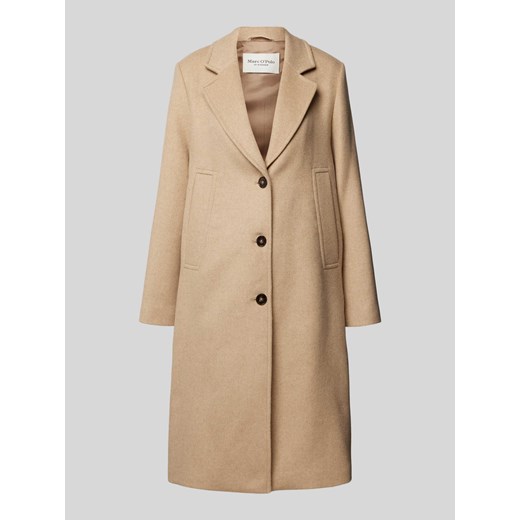 Płaszcz o kroju straight fit z mieszanki wełny z kieszeniami z wypustką ze sklepu Peek&Cloppenburg  w kategorii Płaszcze damskie - zdjęcie 174573207