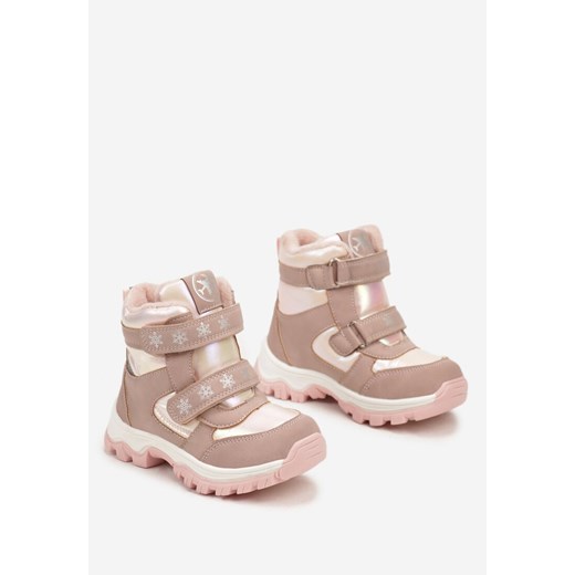 Buty zimowe dziecięce Born2be na rzepy 