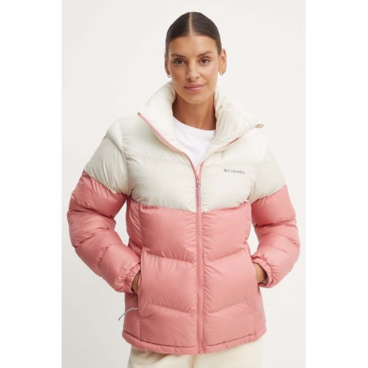 Columbia kurtka Puffect Colorblock damska kolor różowy zimowa 2088481 ze sklepu ANSWEAR.com w kategorii Kurtki damskie - zdjęcie 174578847
