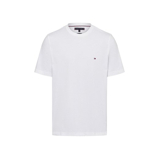 Tommy Hilfiger Koszulka męska Mężczyźni Bawełna biały jednolity ze sklepu vangraaf w kategorii T-shirty męskie - zdjęcie 174579929