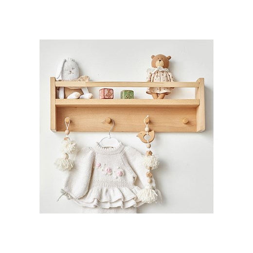 hippodino Regał ścienny w kolorze brązowym - 60 x 10 x 20 cm Hippodino onesize okazja Limango Polska