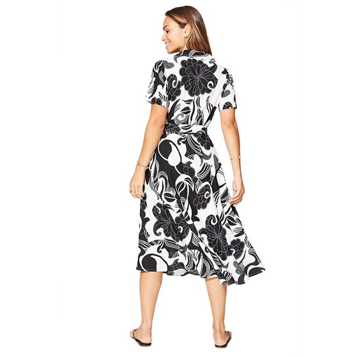 Aller Simplement Sukienka w kolorze czarno-białym Aller Simplement 38/40 okazja Limango Polska
