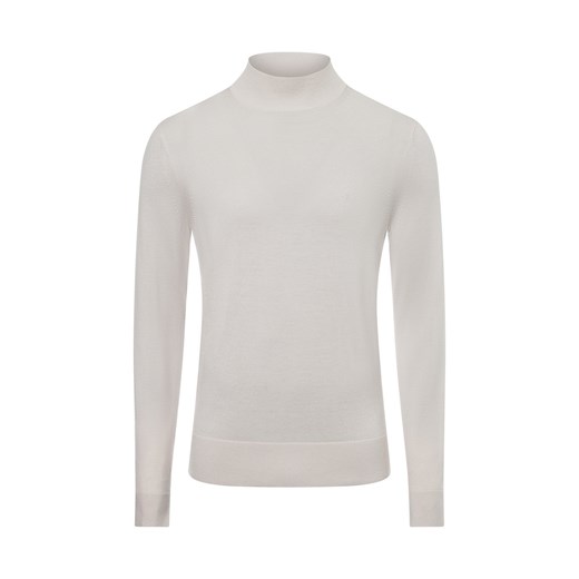 Calvin Klein Męski sweter Mężczyźni Wełna écru jednolity ze sklepu vangraaf w kategorii Swetry męskie - zdjęcie 174582647