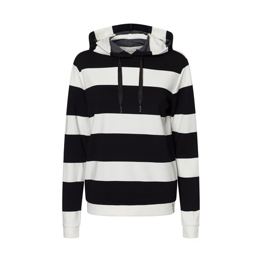 comma casual identity Damski sweter z kapturem Kobiety wiskoza czarny w paski ze sklepu vangraaf w kategorii Bluzy damskie - zdjęcie 174582659