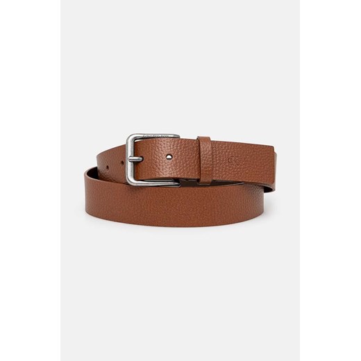 Calvin Klein Jeans pasek męski kolor brązowy K50K512085 ze sklepu ANSWEAR.com w kategorii Paski męskie - zdjęcie 174583816