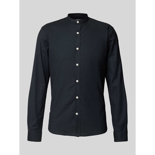 Koszula casualowa o kroju slim fit ze stójką model ‘Oxford’ ze sklepu Peek&Cloppenburg  w kategorii Koszule męskie - zdjęcie 174584857