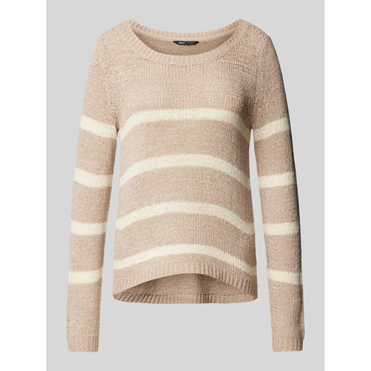 Sweter z dzianiny z okrągłym dekoltem model ‘GEENA’ ze sklepu Peek&Cloppenburg  w kategorii Swetry damskie - zdjęcie 174584875