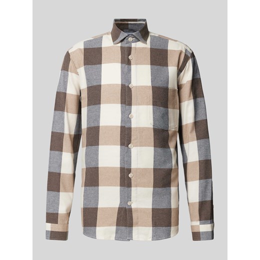 Koszula casualowa o kroju relaxed fit z kołnierzykiem typu kent ze sklepu Peek&Cloppenburg  w kategorii Koszule męskie - zdjęcie 174585057