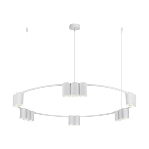 Biały duży żyrandol - K407 N6-C15 ze sklepu Edinos.pl w kategorii Lampy wiszące - zdjęcie 174587587