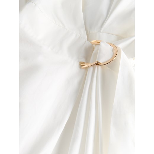 Sukienka Reserved z paskiem casualowa rozkloszowana bawełniana 