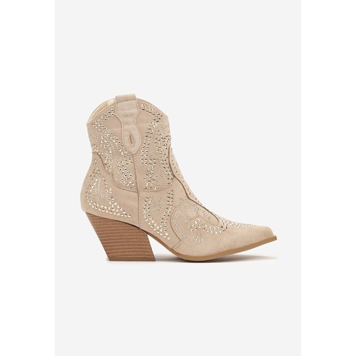 Botki Renee eleganckie na zamek