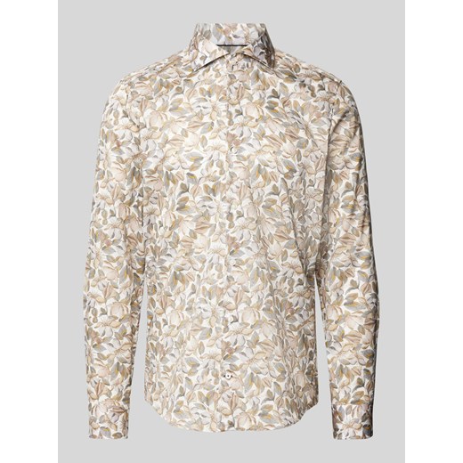 Koszula biznesowa o kroju slim fit ze wzorem na całej powierzchni ze sklepu Peek&Cloppenburg  w kategorii Koszule męskie - zdjęcie 174594237