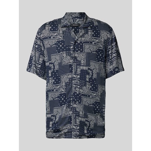 Koszula casualowa o kroju slim fit z rękawem o dł. 1/2 model ‘klampo’ ze sklepu Peek&Cloppenburg  w kategorii Koszule męskie - zdjęcie 174594275